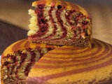 Eggless Zebra Cake Recipe for Desserts