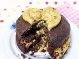 Cookie Dough Chocolate Cake for One (Vegan, Whole Wheat & Reduced Fat)