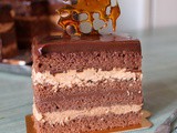 Hazelnut Opera Cake