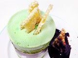 Matcha Black Sesame Entremet with White Sesame Nougatine