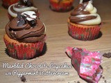 Marbled Chocolate Cupcakes with Peppermint Buttercream #EvenBetterBaking