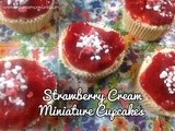 Strawberry Cream Miniature Cupcakes