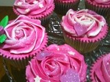 Pistachio Cupcakes with Rose Buttercream