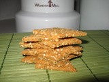 Savory Sesame Brown Rice Crackers