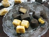 A Chocolate Covered Sunday…. Fleur de Sel Caramels, Chocolate Wrapped Caramels and Peanut Butter Cups