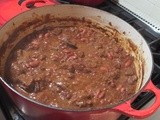 Laura and Dave’s 100% turkey free Beef and Bean Chili