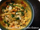 Curried Chickpeas Over Quinoa