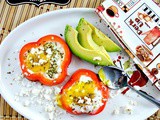 5 Ingredient Mexican Baked Eggs with Red Pepper and Queso Fresco