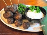 Beefy Meatballs with Ranch Dressing