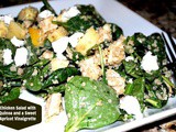 Chicken Salad with Quinoa, Apples, Goat Cheese and a Sweet Apricot Vinaigrette