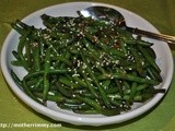 Fresh or Frozen Green Beans? Sesame and Garlic Green Beans