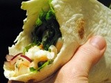 Is it a Salad or a Wrap? Greek Shrimp and Kale Wraps