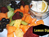 Light and Lemony Fruit Dip