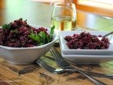 Quinoa Salad with Beets and Garlic Scapes