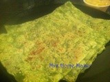 Palak Roti/Spinach Indian Flat Bread