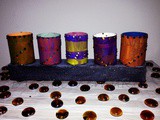 Tissue Roll Candle (led) Stand (recycling project )