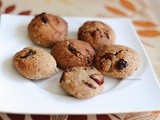 Almond Ragi (Finger MIller Flour) Raisin Cranberry Cookies (Gluten-free)