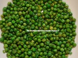 Roasted GreenPeas (Microwave Recipe)