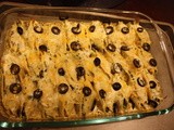 Baked Pasta Shells with Spinach and Olives