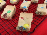 Chewy m&m Cookie Bars