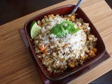 Sabudana Khichadi wth Sweet Potatoes (Sago)