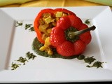 Stuffed Red Bell Peppers