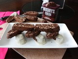 Whole Wheat Chocolate Almond Biscotti with Cardamom Ganache