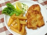 Fish and Chips (french fries from Paula Deen)