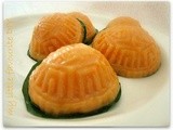 Orange sweet potato Angkoo Kueh ~ 橙番薯'红'龟糕