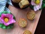 Pandan Mooncake Biscuit With Pandan Mung Bean Paste 班兰翡翠公仔饼