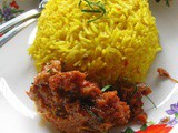 Rice Cooker Nasi Kunyit @ Turmeric Mixed Rice 香喷喷的黄姜饭