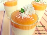 Malabi with apricots, mahalabiya