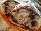 Swiss roll marble with Lemon cream