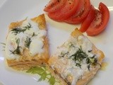 Baked Lemon Salmon in Sour Cream Sauce - Improv