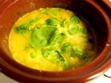 Crockpot Cheesy Potato Soup with Spinach