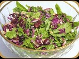 My Meatless Mondays - Spinach and Red Cabbage Salad