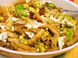 Pasta with Avocado and Sun-Dried Tomatoes
