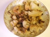 Roasted Onions and Cauliflower