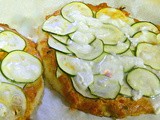 Roasted Red Pepper-Zucchini Pizza