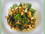 Spinach, Mushrooms and Salmon