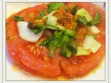 Tomato and Bok Choy Frisbee