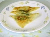 Wonton Warrior Arrives Home - Mexican Spinach Wontons