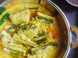 Shorshe Dharosh Recipe | Sarson Wali Bhindi Recipe | Okra in Mustard Gravy Recipe