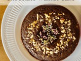 Eggless chocolate walnut cake