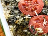 Spinach Corn Rice Casserole