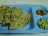 Sesame Mint Paratha/Yellu Pudina Paratha