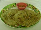 Sprouted Greengram Stuffed Parata