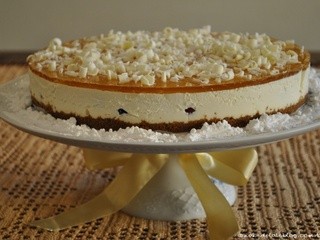 White Chocolate and Gingerbread Cheesecake  White Christmas Theme