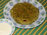 Celery Parathas - Guest Post by Pooja Rao