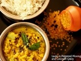 Lauki in Peppered Moong Dal and Coconut gravy